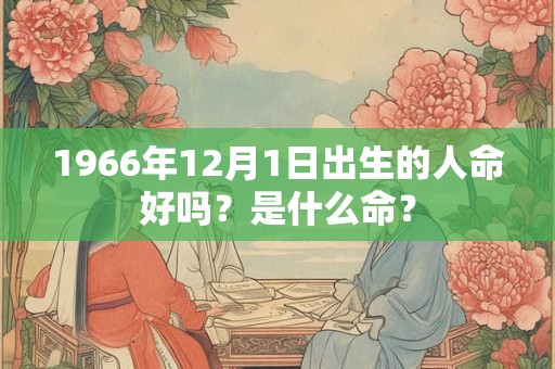 1966年12月1日出生的人命好吗？是什么命？