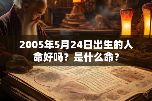 2005年5月24日出生的人命好吗？是什么命？