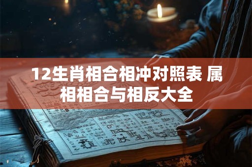 12生肖相合相冲对照表 属相相合与相反大全