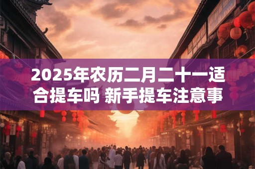 2025年农历二月二十一适合提车吗 新手提车注意事项
