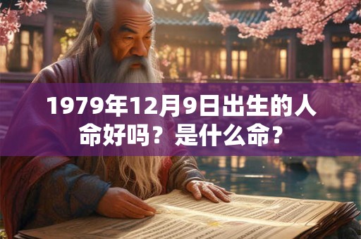 1979年12月9日出生的人命好吗？是什么命？