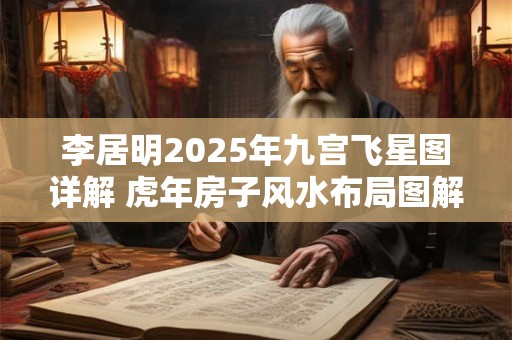 李居明2025年九宫飞星图详解 虎年房子风水布局图解