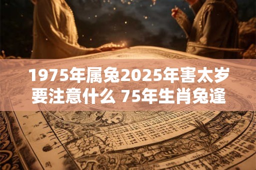 1975年属兔2025年害太岁要注意什么 75年生肖兔逢龙年运气如何