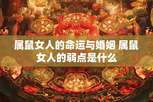 属鼠女人的命运与婚姻 属鼠女人的弱点是什么