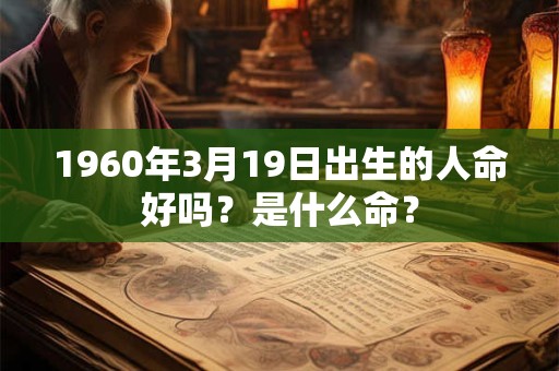 1960年3月19日出生的人命好吗？是什么命？