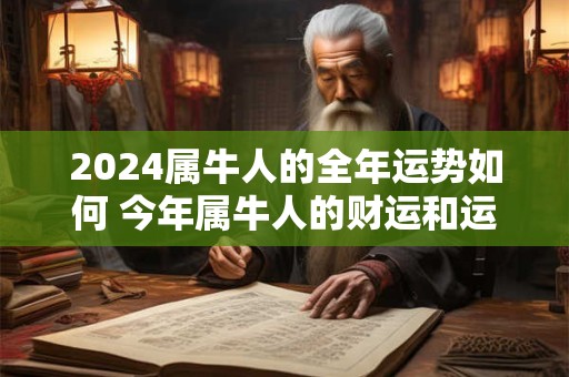 2024属牛人的全年运势如何 今年属牛人的财运和运气如何