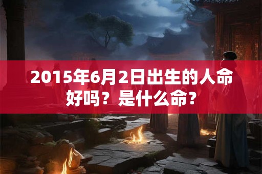 2015年6月2日出生的人命好吗？是什么命？