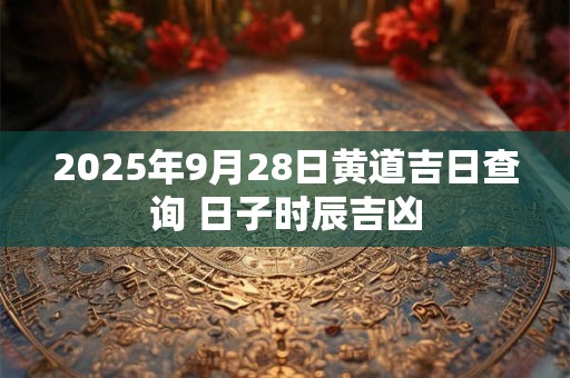 2025年9月28日黄道吉日查询 日子时辰吉凶 2025年9月28日黄道吉日查询 日子时辰吉凶