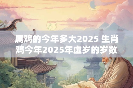 属鸡的今年多大2025 生肖鸡今年2025年虚岁的岁数
