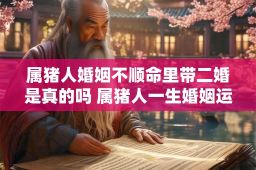 属猪人婚姻不顺命里带二婚是真的吗 属猪人一生婚姻运势