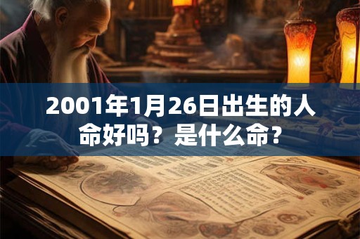 2001年1月26日出生的人命好吗？是什么命？