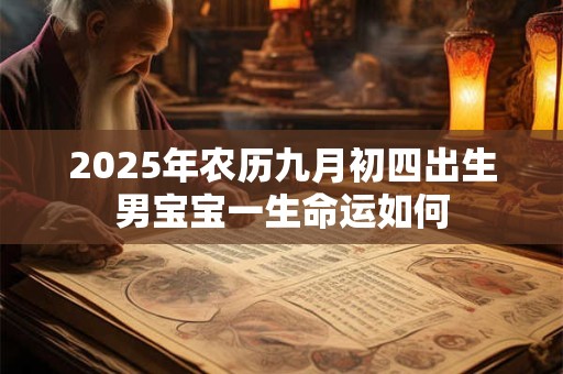 2025年农历九月初四出生男宝宝一生命运如何 2025年农历九月初四出生男宝宝一生命运如何
