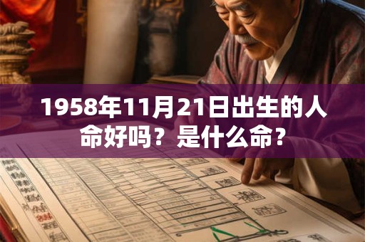 1958年11月21日出生的人命好吗？是什么命？