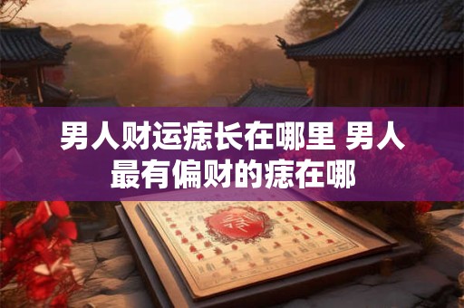 男人财运痣长在哪里 男人最有偏财的痣在哪