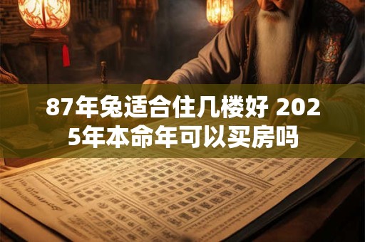 87年兔适合住几楼好 2025年本命年可以买房吗