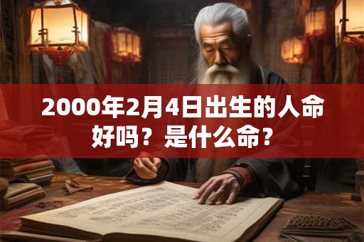 2000年2月4日出生的人命好吗？是什么命？
