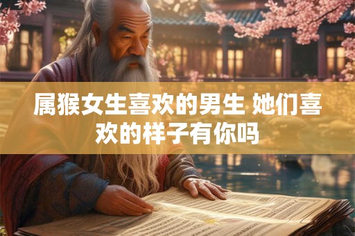 属猴女生喜欢的男生 她们喜欢的样子有你吗