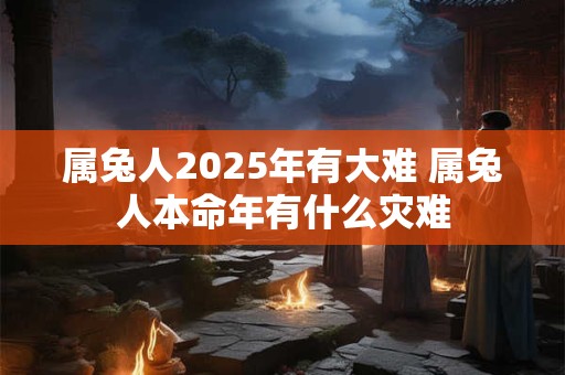 属兔人2025年有大难 属兔人本命年有什么灾难