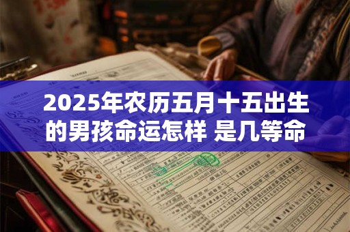 2025年农历五月十五出生的男孩命运怎样 是几等命