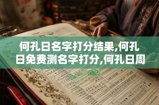 何孔日名字打分结果,何孔日免费测名字打分,何孔日周易免费测名字打分