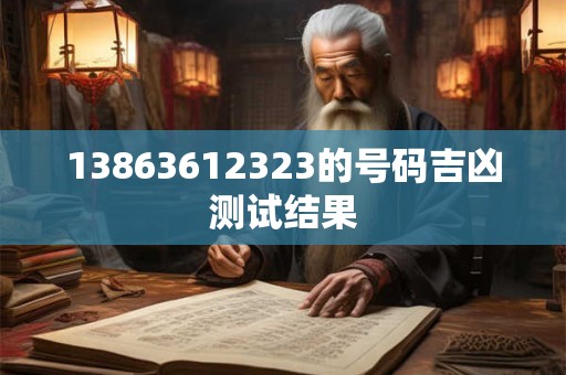 13863612323的号码吉凶测试结果