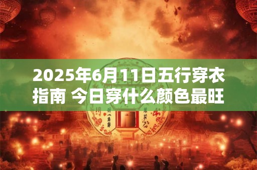 2025年6月11日五行穿衣指南 今日穿什么颜色最旺运