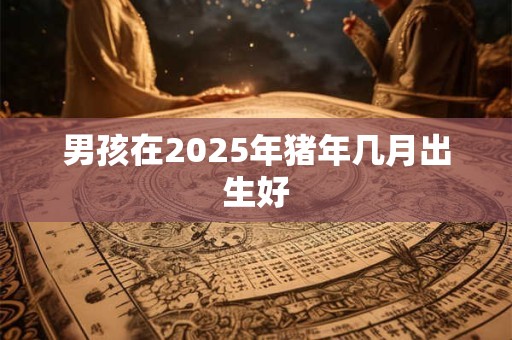 男孩在2025年猪年几月出生好