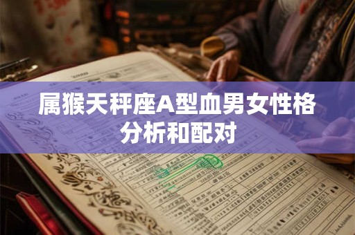 属猴天秤座A型血男女性格分析和配对