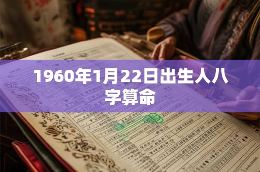 1960年1月22日出生人八字算命