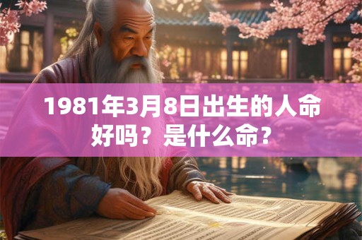 1981年3月8日出生的人命好吗？是什么命？
