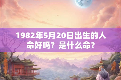 1982年5月20日出生的人命好吗？是什么命？