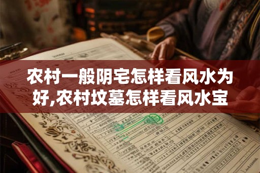 农村一般阴宅怎样看风水为好,农村坟墓怎样看风水宝地