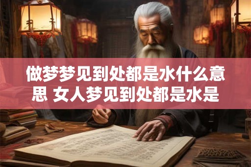 做梦梦见到处都是水什么意思 女人梦见到处都是水是什么意思