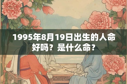 1995年8月19日出生的人命好吗？是什么命？