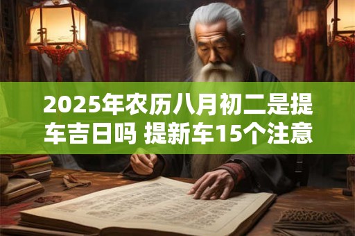 2025年农历八月初二是提车吉日吗 提新车15个注意事项