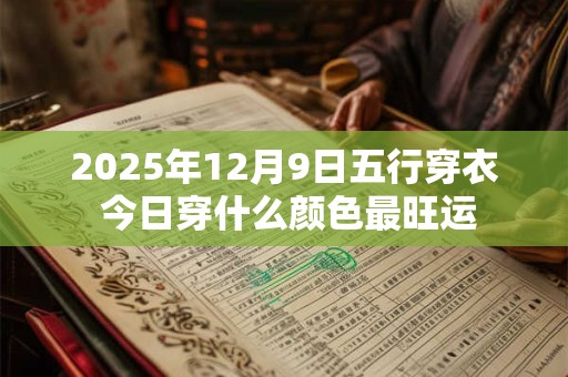 2025年12月9日五行穿衣 今日穿什么颜色最旺运 2025年12月9日五行穿衣 今日穿什么颜色最旺运