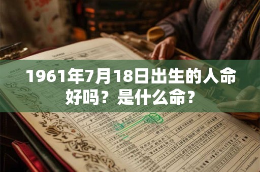 1961年7月18日出生的人命好吗？是什么命？