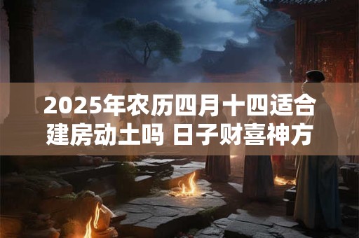 2025年农历四月十四适合建房动土吗 日子财喜神方位
