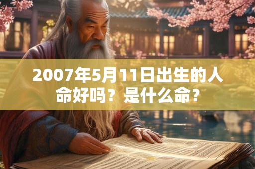 2007年5月11日出生的人命好吗？是什么命？