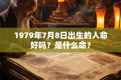 1979年7月8日出生的人命好吗？是什么命？