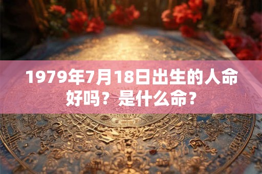1979年7月18日出生的人命好吗？是什么命？