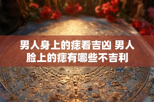 男人身上的痣看吉凶 男人脸上的痣有哪些不吉利