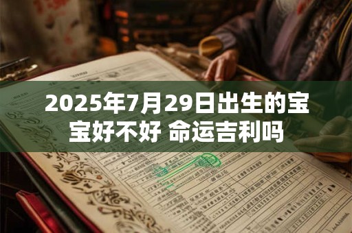 2025年7月29日出生的宝宝好不好 命运吉利吗