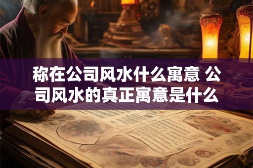 称在公司风水什么寓意 公司风水的真正寓意是什么