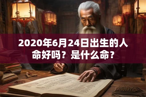 2020年6月24日出生的人命好吗？是什么命？