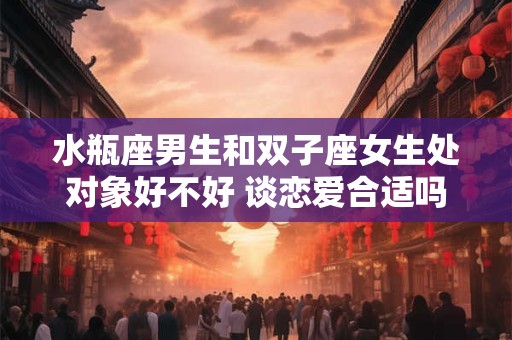 水瓶座男生和双子座女生处对象好不好 谈恋爱合适吗