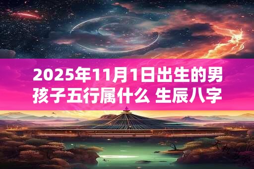 2025年11月1日出生的男孩子五行属什么 生辰八字取名