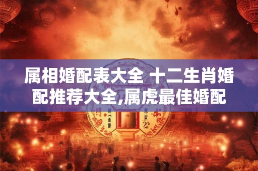 属相婚配表大全 十二生肖婚配推荐大全,属虎最佳婚配