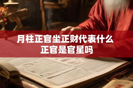 月柱正官坐正财代表什么 正官是官星吗 月柱正官坐正财代表什么 正官是官星吗