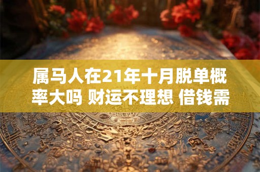 属马人在21年十月脱单概率大吗 财运不理想 借钱需谨慎